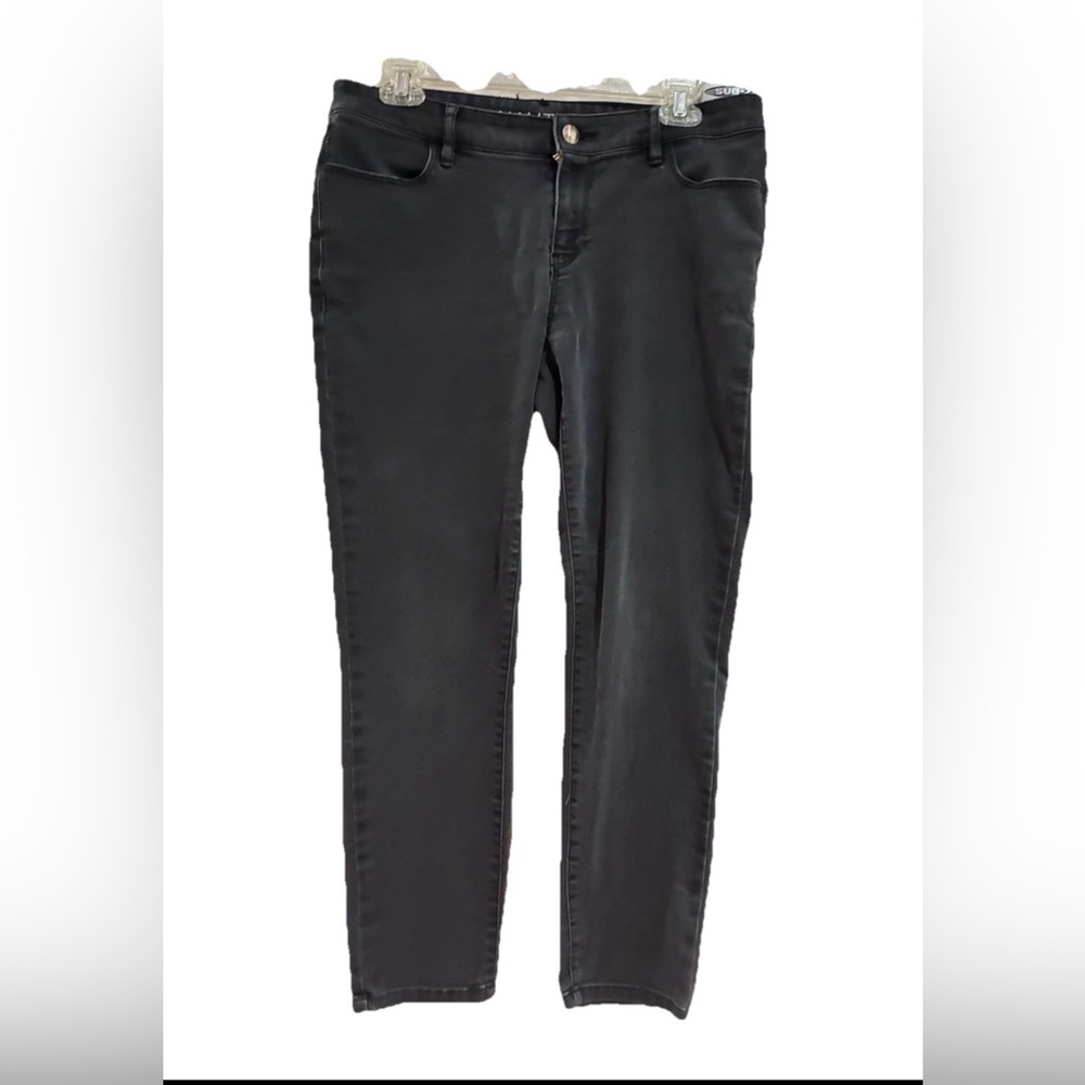 Nautica Women’s Faded Black Jeggings with Gold Accents, Size 8